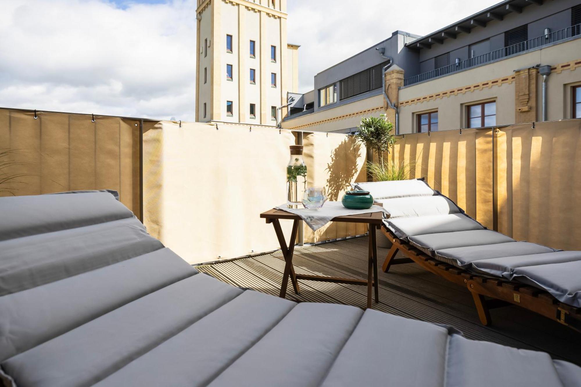 Mayhome - Das Strandloft Schoenes Studioapartment Mit Balkon, Kueche Und Tiefgarage - Sauna Und Fitness Direkt Nebenan Chemnitz Ngoại thất bức ảnh